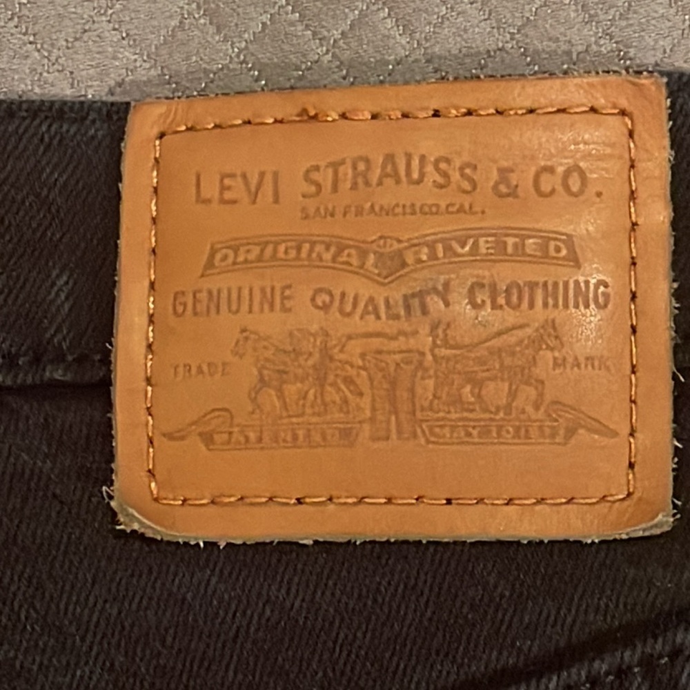 Levi’s Ribcage Straight Ankle Jeans, Size 25, Black - Picture 3 of 5